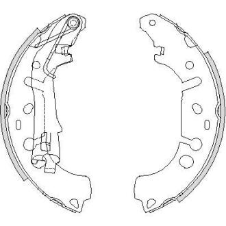 Колодки гальмівні бараб. задн. (Remsa) Citroen Nemo 1.3 08-,Citroen Nemo 1.3 09- (Z4192.00) WOKING Z419200