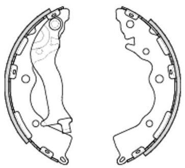 Колодки гальмівні бараб. задн. (Remsa) Hyundai Accent III Rio III 06> (Z4234.00) WOKING Z423400