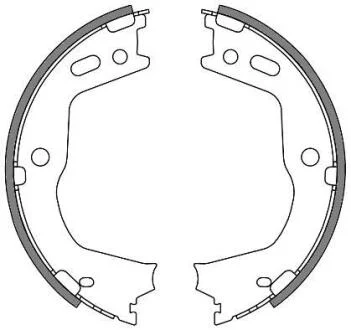 Колодки стоянкового гальма (Remsa) Hyundai Santa fe III Sorento II (Z4666.00) WOKING Z466600