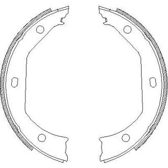 Колодки стоянкового гальма (Remsa) BMW 3e90 X1e83 (Z4716.00) WOKING Z471600