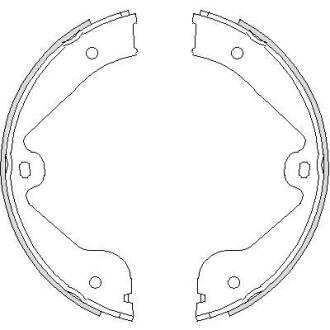 Колодки гальмівні бараб. задн. (Remsa) Audi Q7 3.0 06-15,Audi Q7 3.6 06-15,Audi Q7 4.2 06-15 (Z4735.00) WOKING Z473500