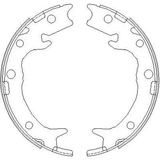 Колодки гальмівні бараб. задн. (Remsa) Honda Accord 2.0i 2.2d (03-12) (Z4737.00) WOKING Z473700