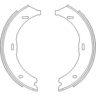 Колодки гальмівні бараб. задн. (Remsa) MB Vito 639 2.2d (03-), Vito 447 2.2d (14-) (Z4745.00) WOKING Z474500