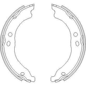 Колодки стоянкового гальма (Remsa) PSA Boxer Jumper, Fiat Ducato 06> (Z4750.00) WOKING Z475000