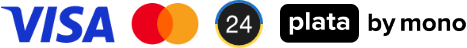 Visa, MasterCard, Privat24